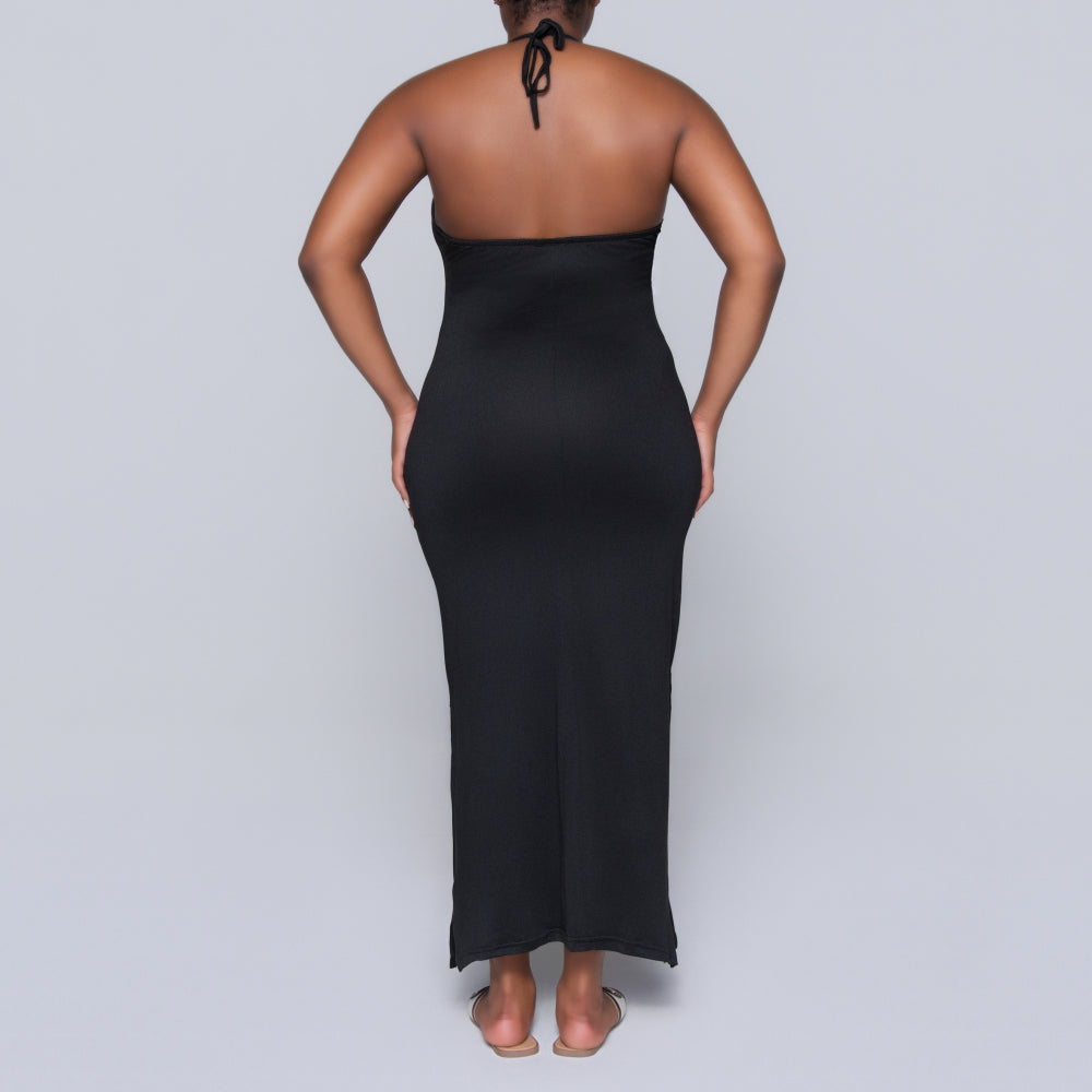 Black Halter Neck Dress