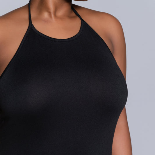 Black Halter Neck Dress