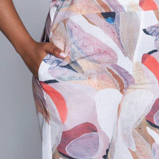 Brown Printed Jumpsuit