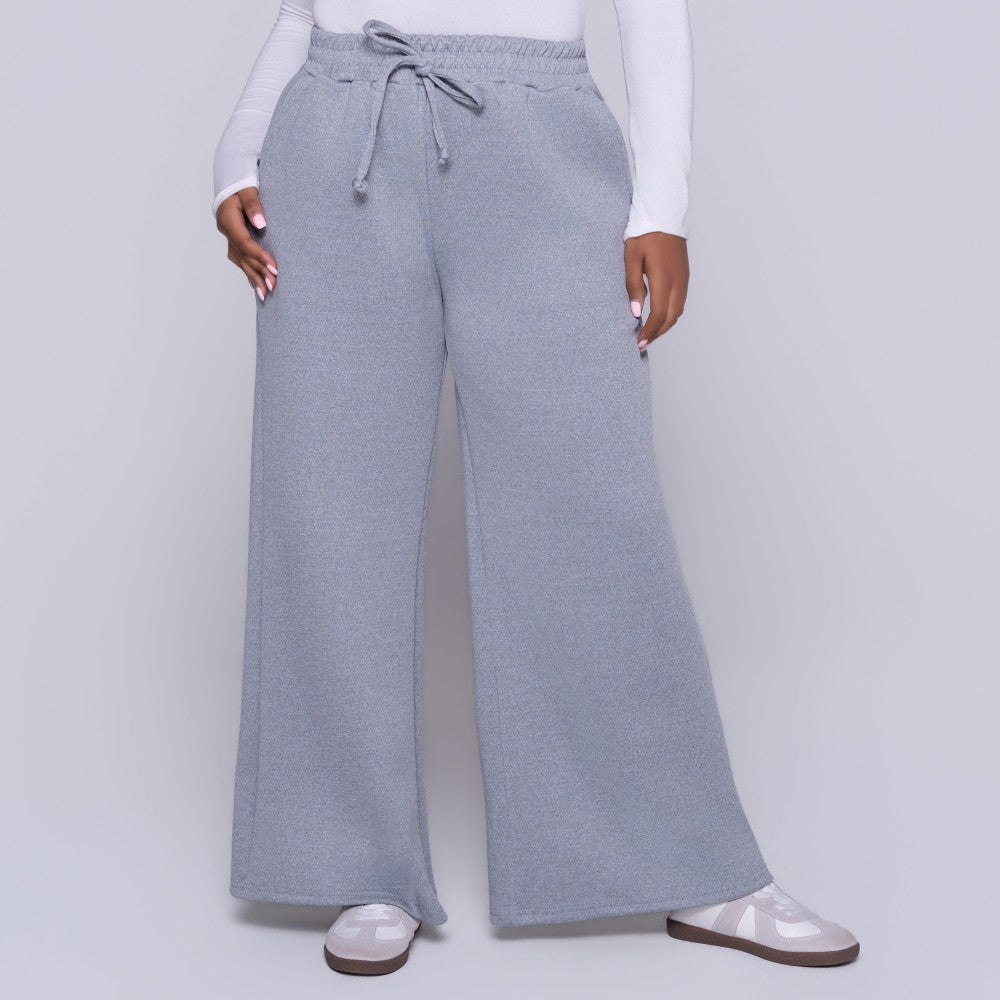 Wide Leg Melange Track Pants – Fashion World ZA