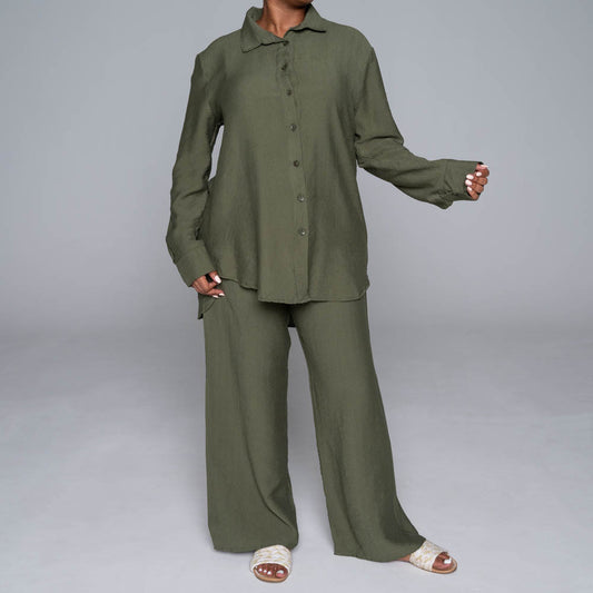 Nylon Rayon Crepe Shirt