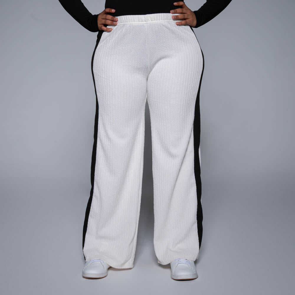 Ivory Striped Pants