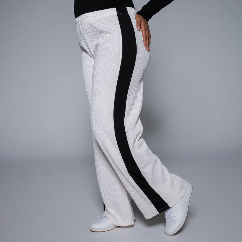 Ivory Striped Pants