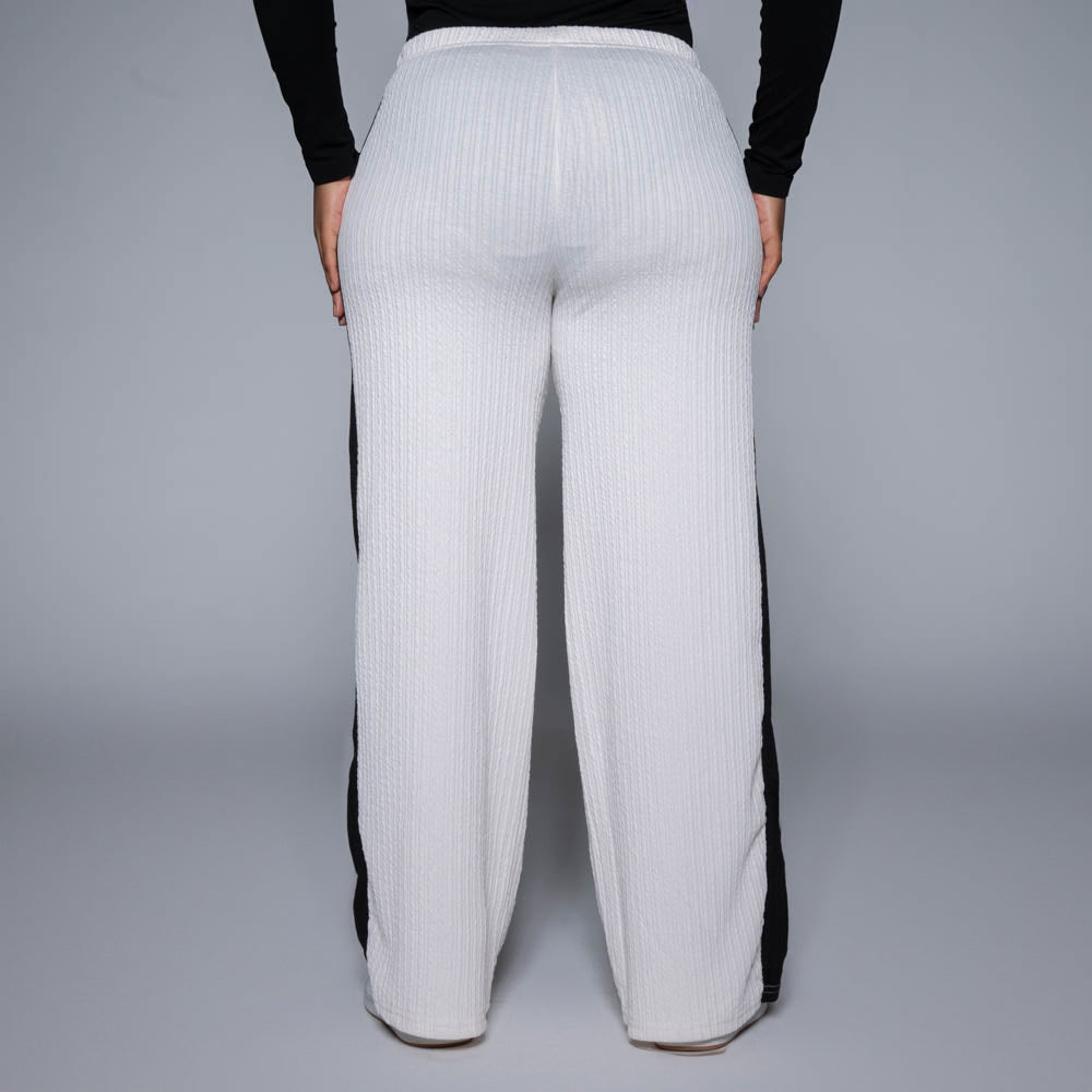 Ivory Striped Pants