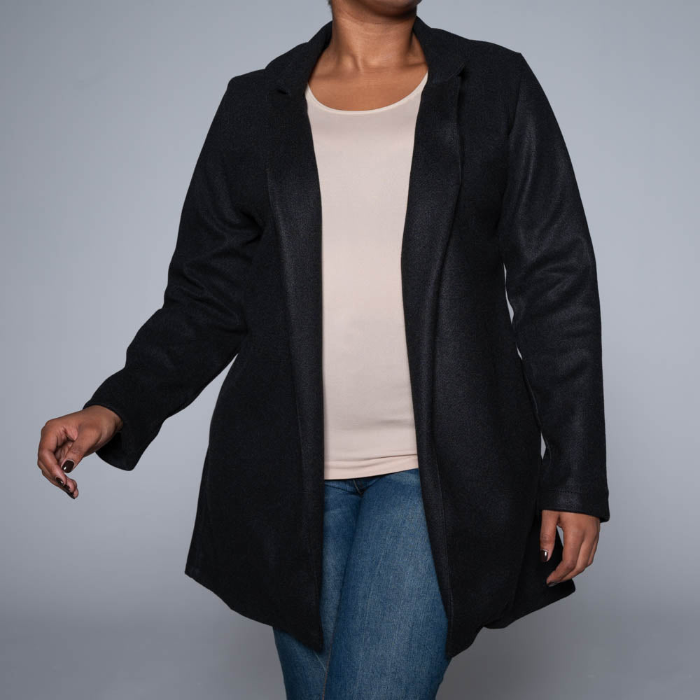 Black Melton Jacket