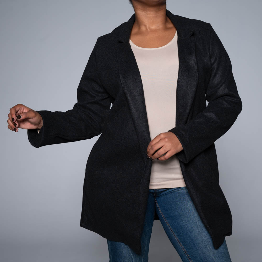 Black Melton Jacket