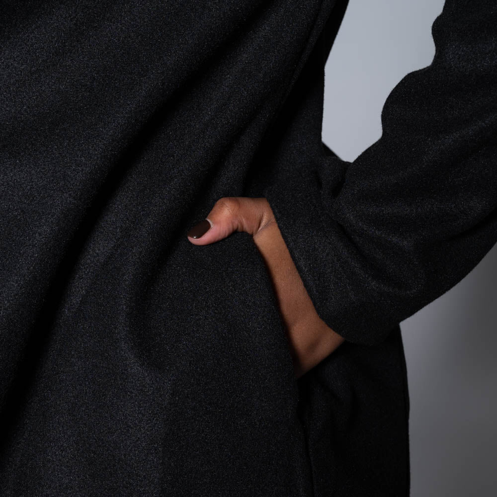 Black Melton Jacket