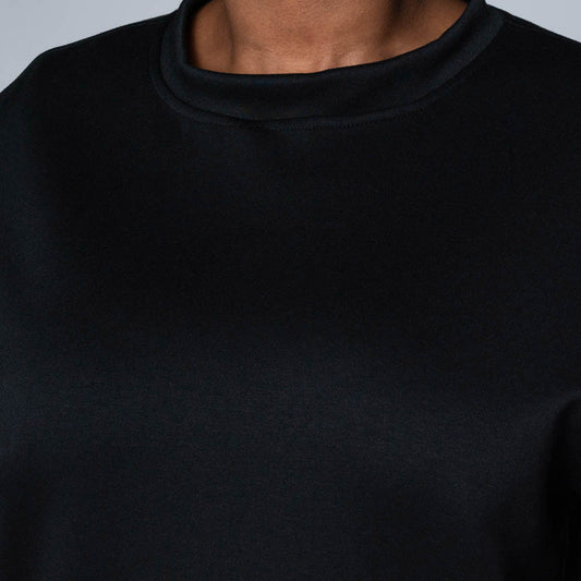 Black Scuba Modal Top