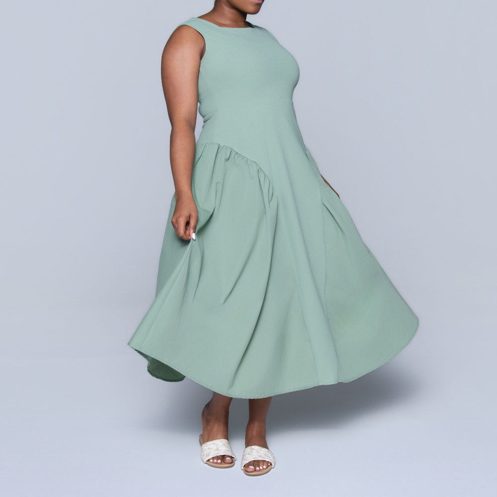 Sage Sleeveless Dress