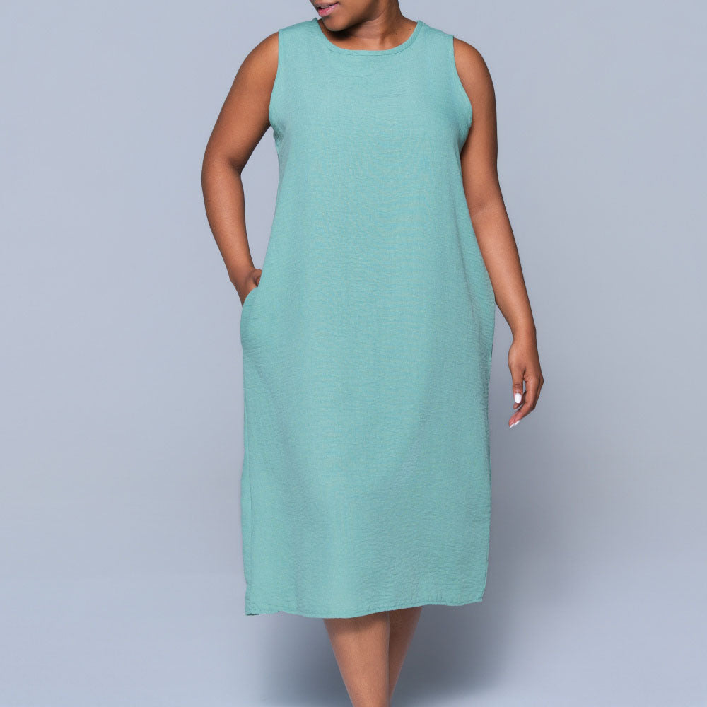 Sleeveless Sage Mulberry Dress