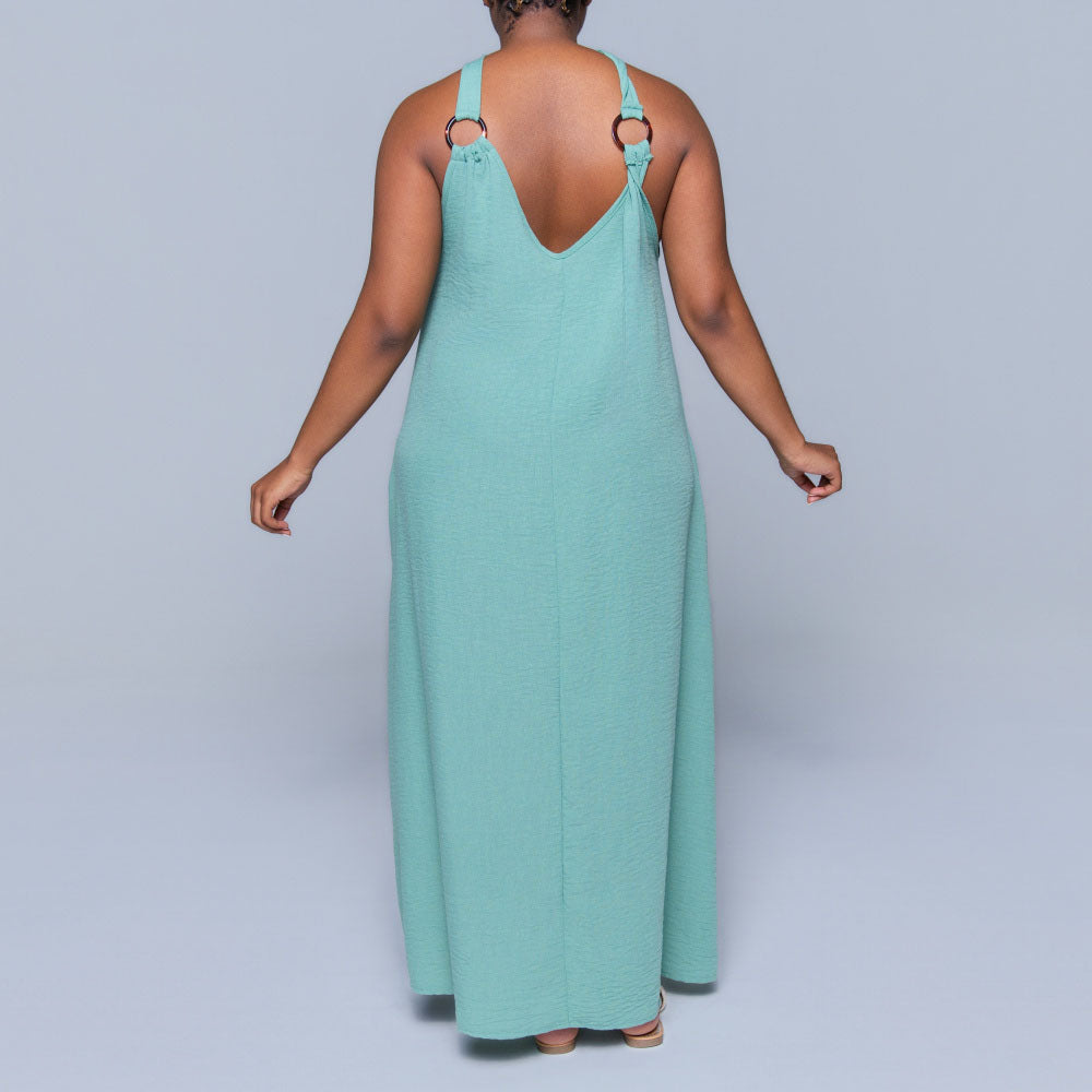 Sage Halter Neck Dress