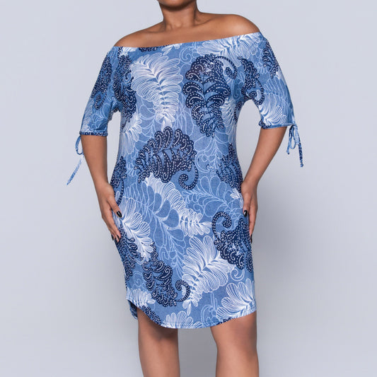 Printed Blue Ladies Tunic