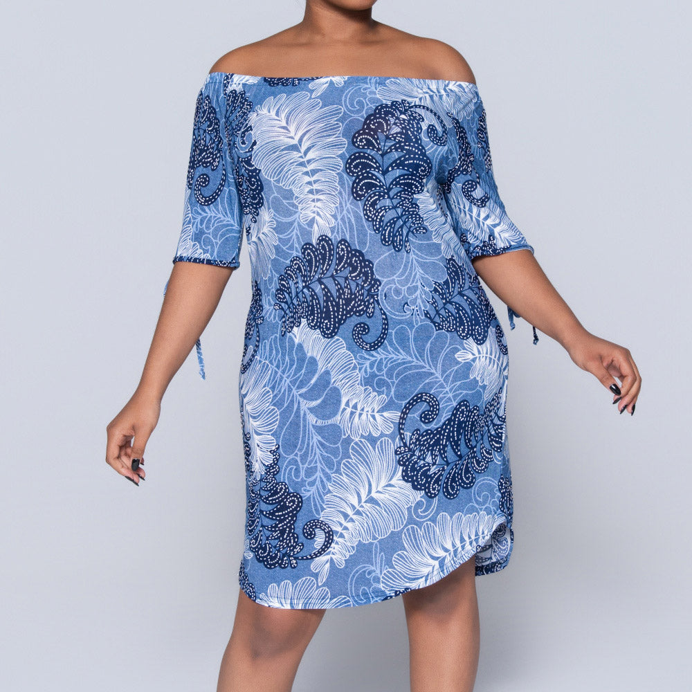 Printed Blue Ladies Tunic