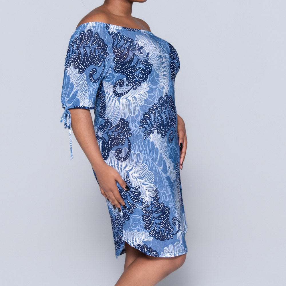 Printed Blue Ladies Tunic