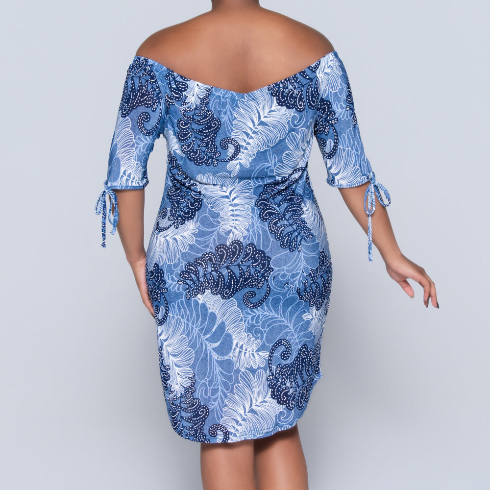 Printed Blue Ladies Tunic