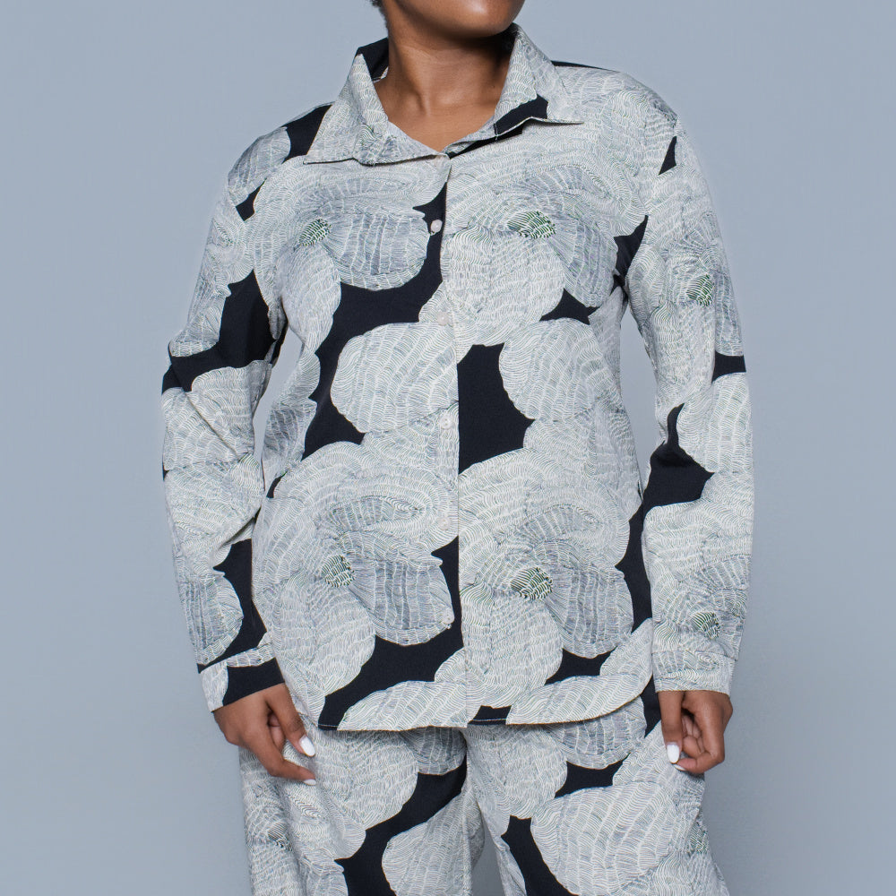 Ladies Printed Long Sleeve Top