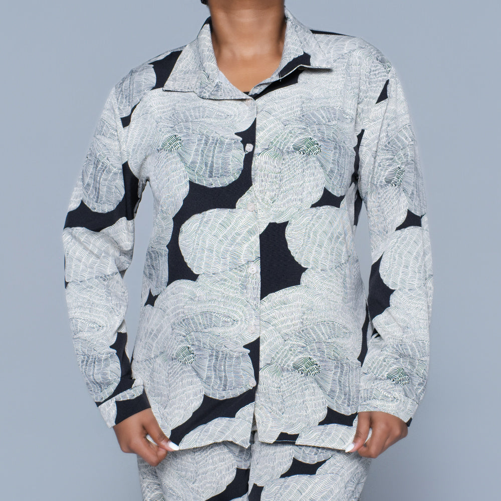 Ladies Printed Long Sleeve Top