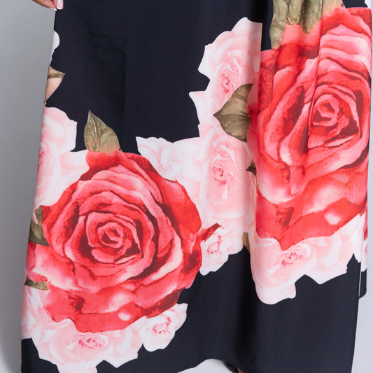 Black Printed Summer Dress