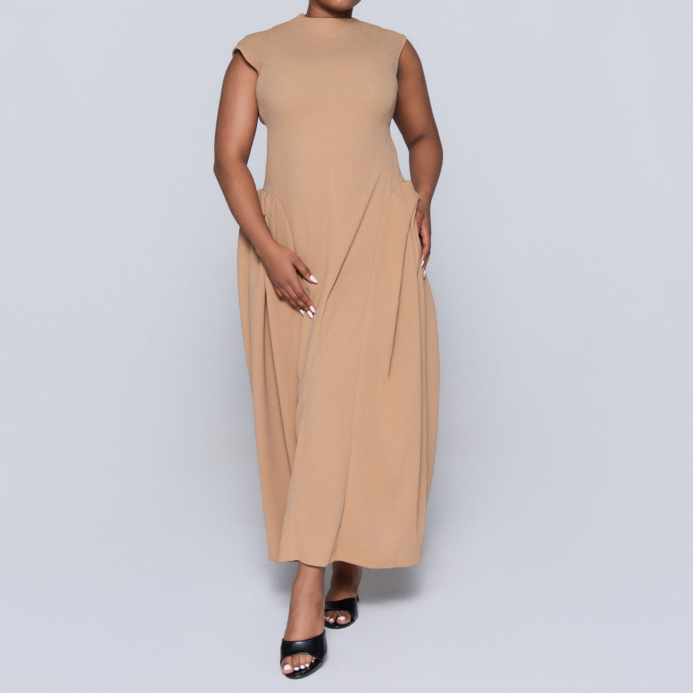 Ladies Side Pleat Dress