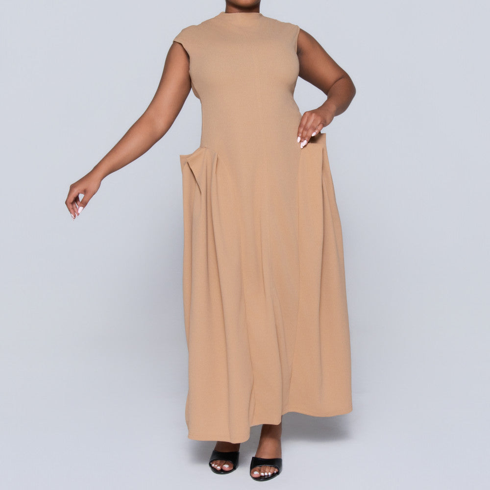 Ladies Side Pleat Dress