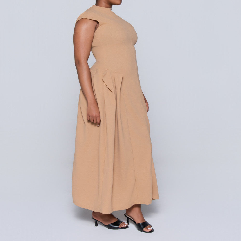 Ladies Side Pleat Dress