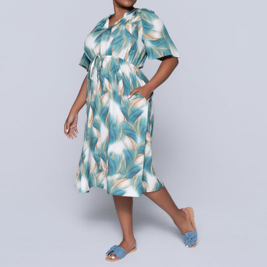 Sleeveless Printed Summer Dress