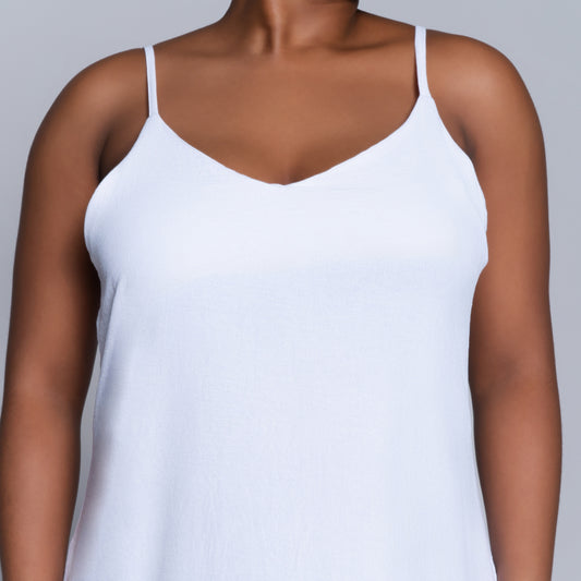 White Airflow Strappy Dress