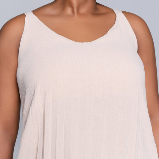 Stone Airflow Pleated Dress