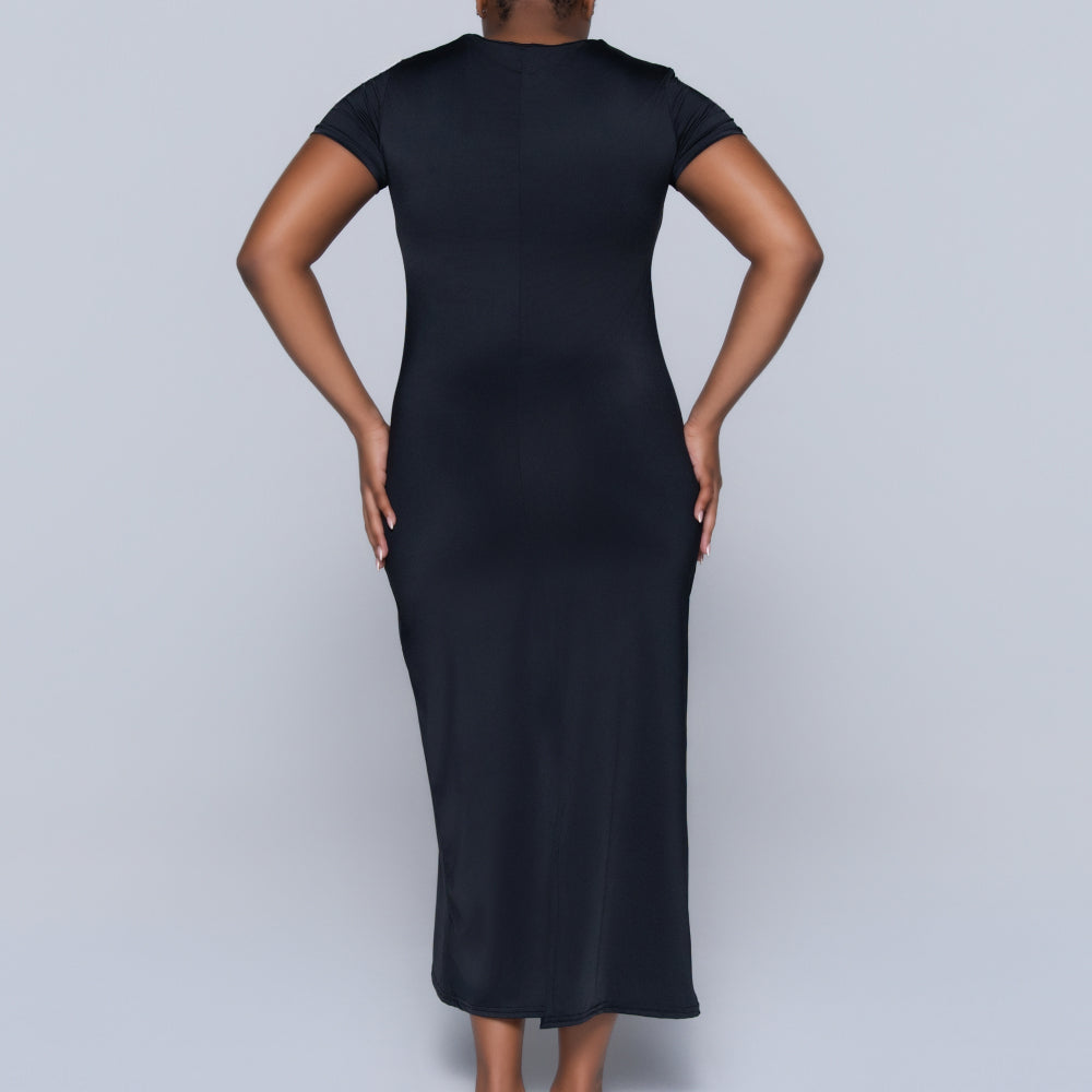 Black Short Sleeve Dress