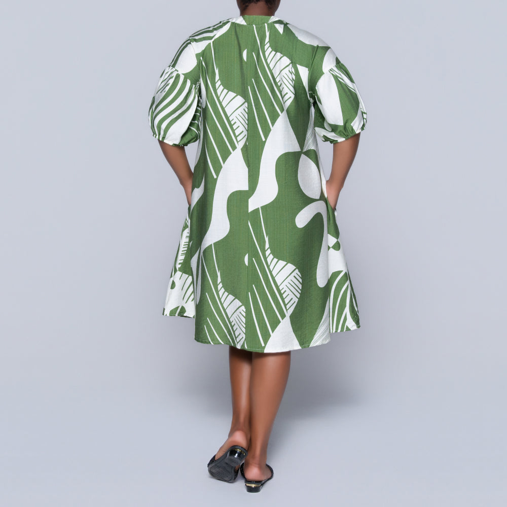 Short Sleeve Printed Tunic