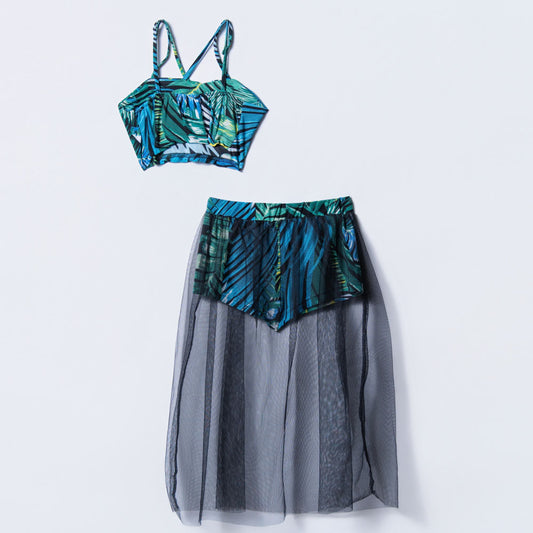 Girls Mesh Swimwear Set
