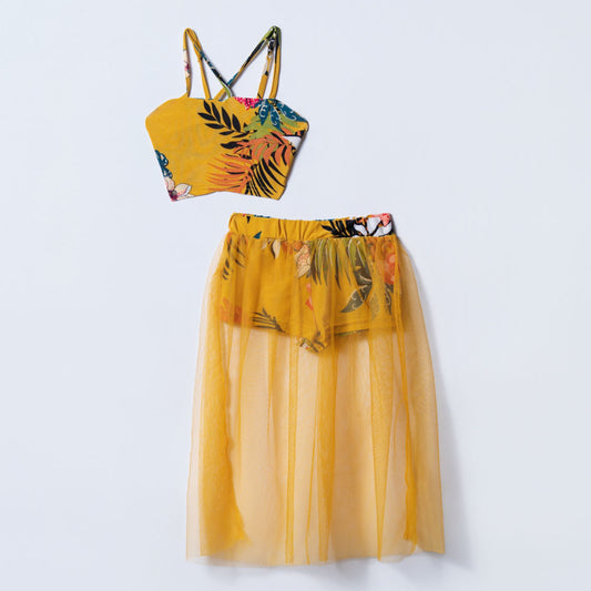 Girls Mesh Swimwear Set