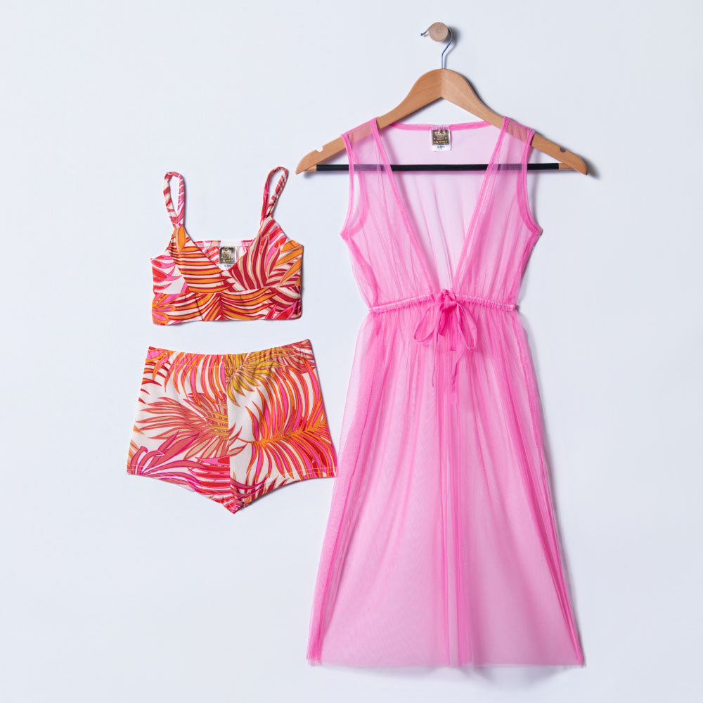 Girls Mesh Swimwear Set