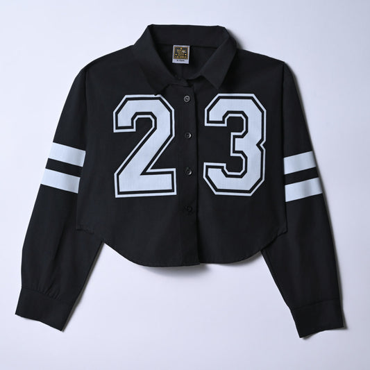 Girls Printed Poplin Shirt