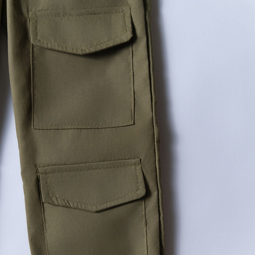 Girls Olive Cargo Pants