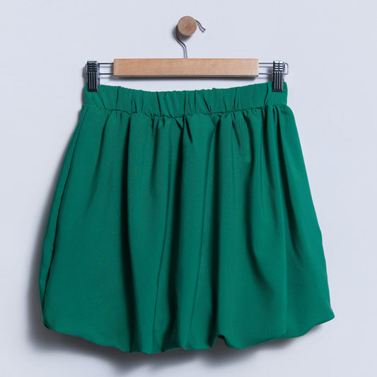Girls Emerald Puffball Skirt