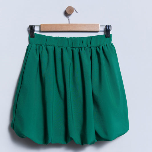 Girls Emerald Puffball Skirt