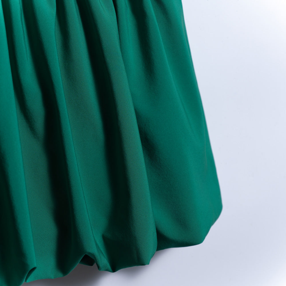 Girls Emerald Puffball Skirt