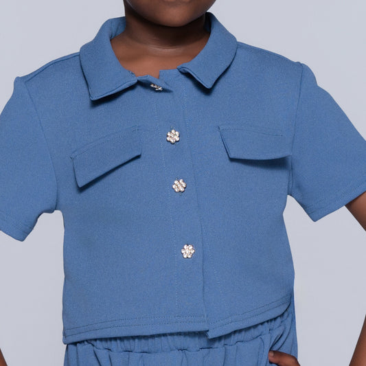 Girls Top And Shorts Set