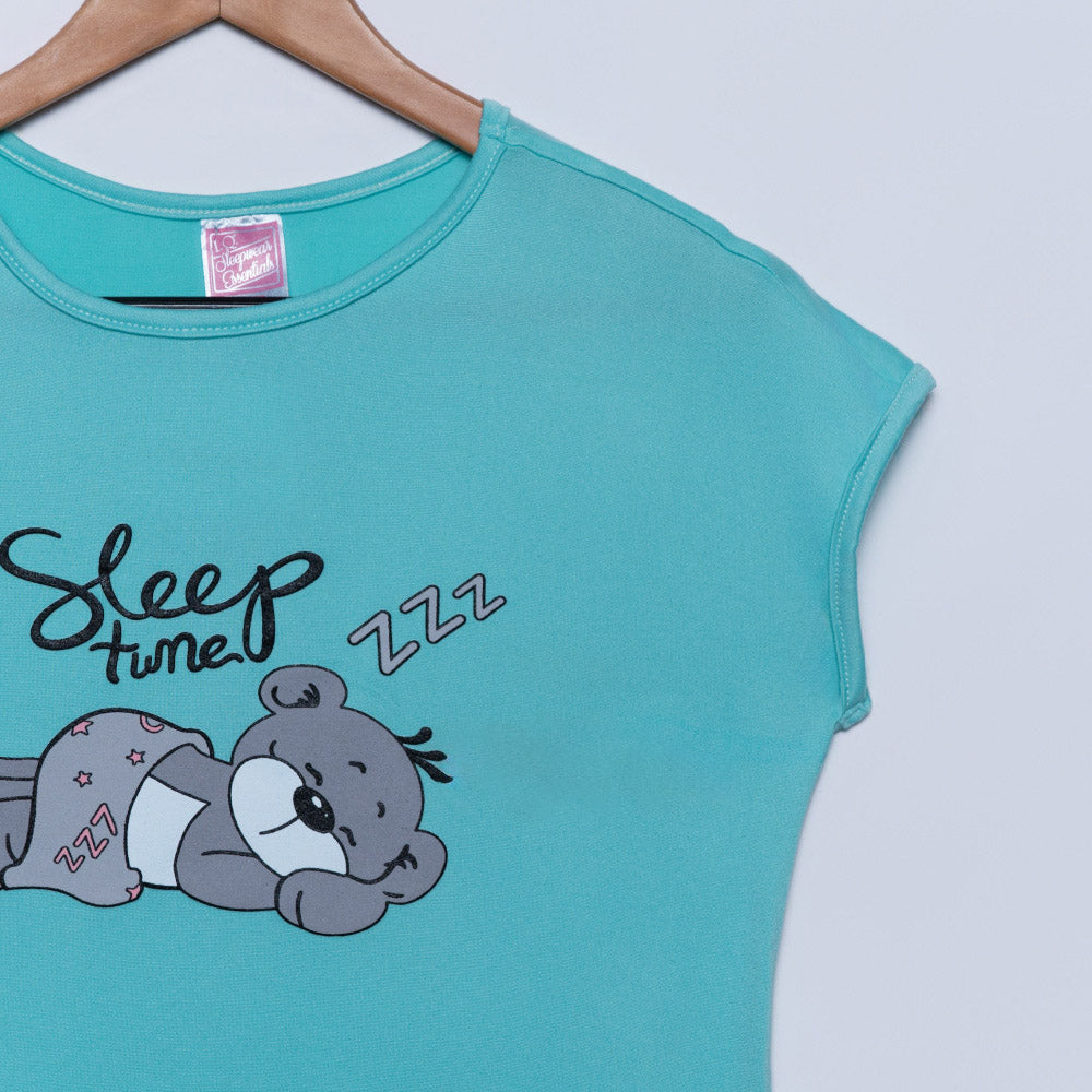 Girls Mint Pyjama Sleep Shirt