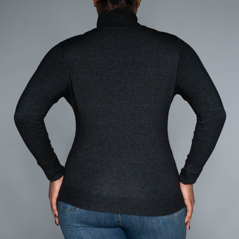 Black Plain Poloneck