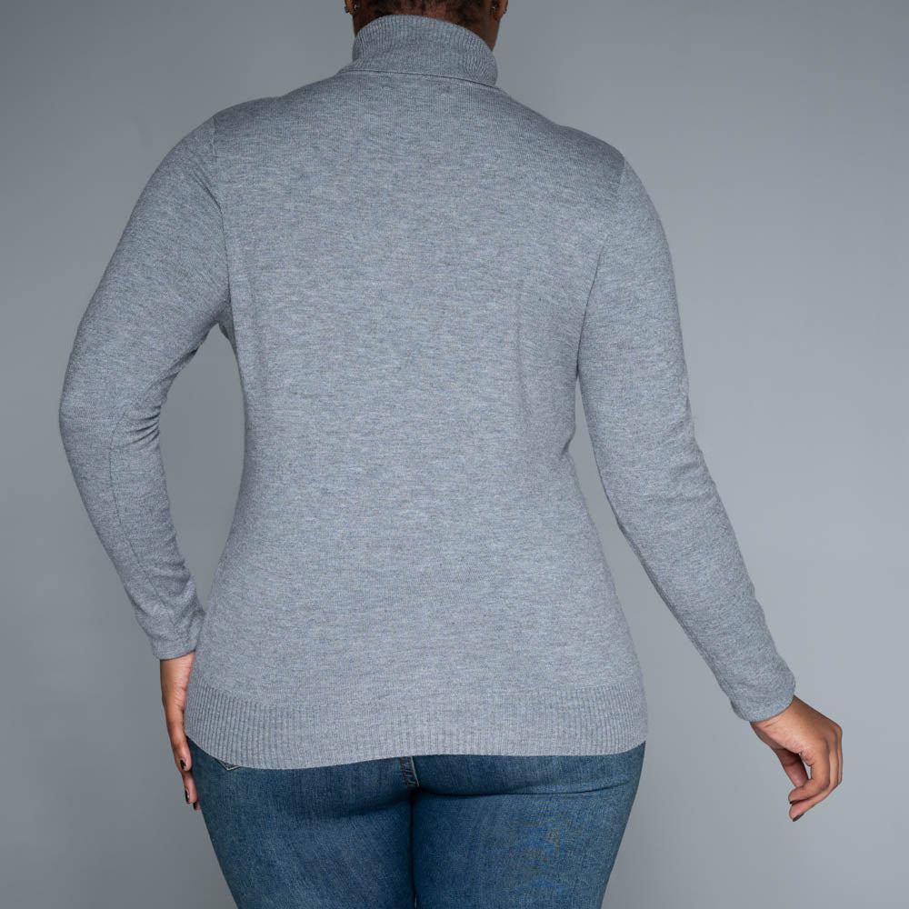 Grey Plain Poloneck