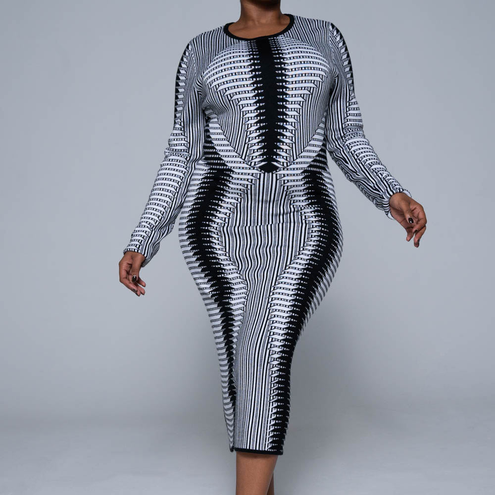 Ladies Jacquard Dress