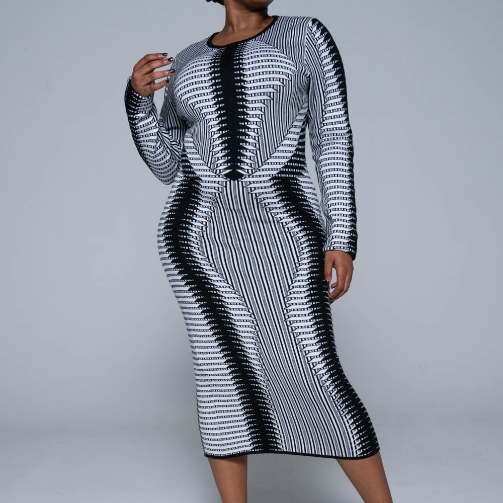 Ladies Jacquard Dress