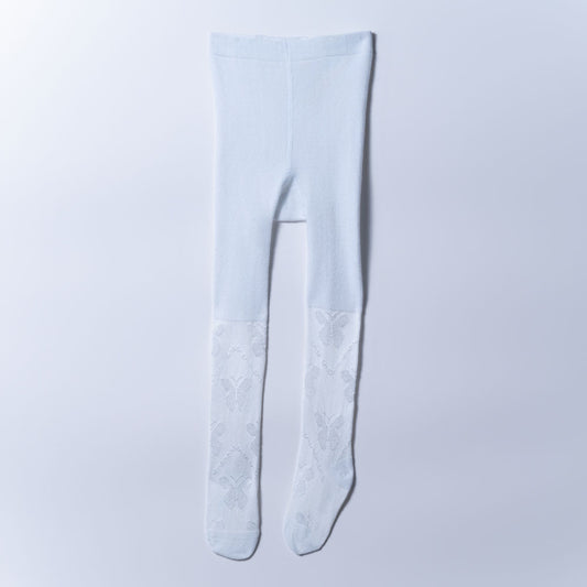 Girls White Party Leggings