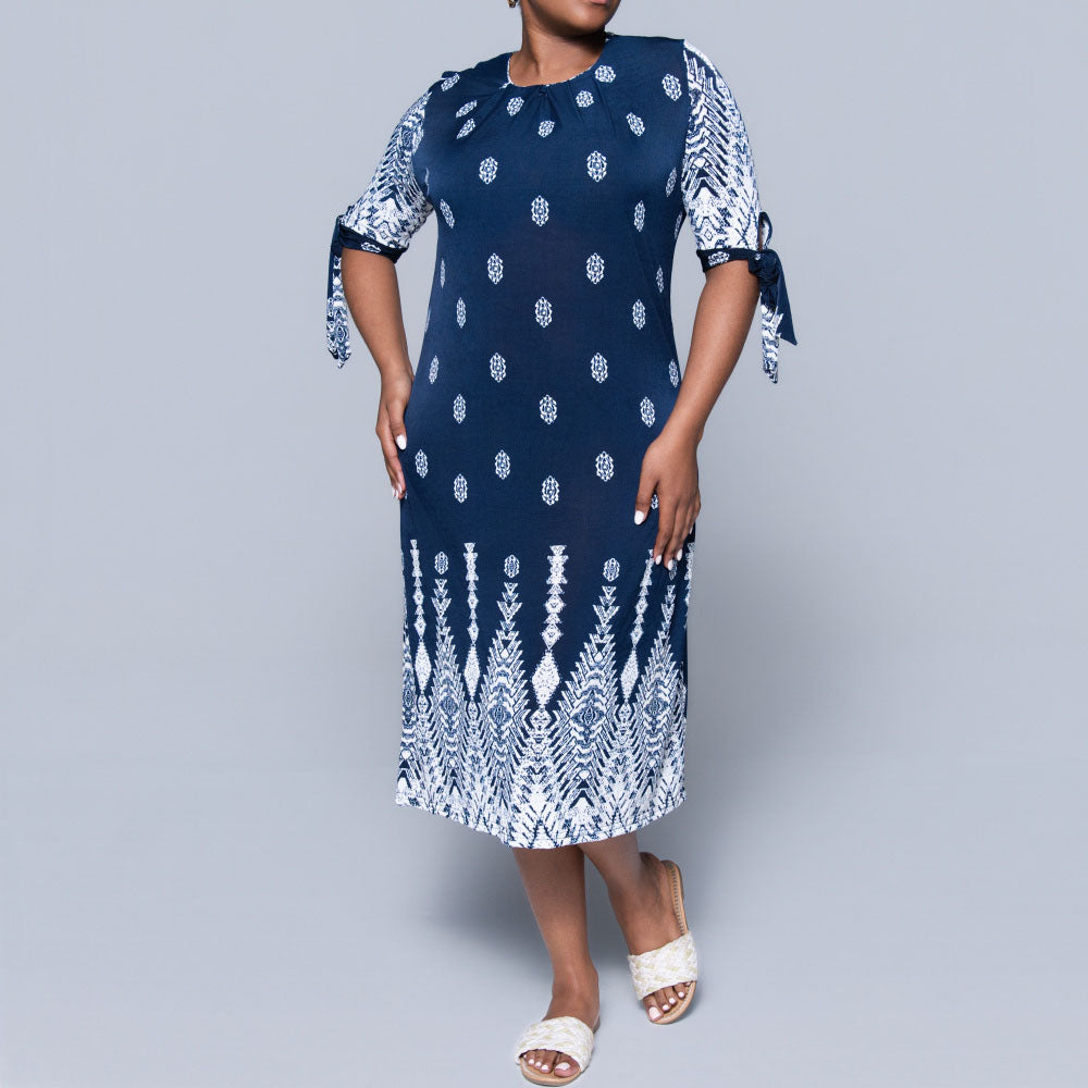 Plus Size Printed Dress