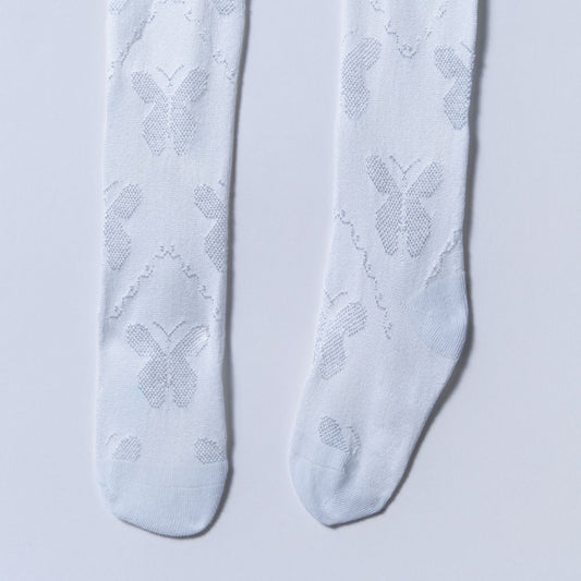 Girls White Party Leggings