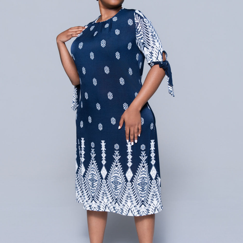 Plus Size Printed Dress