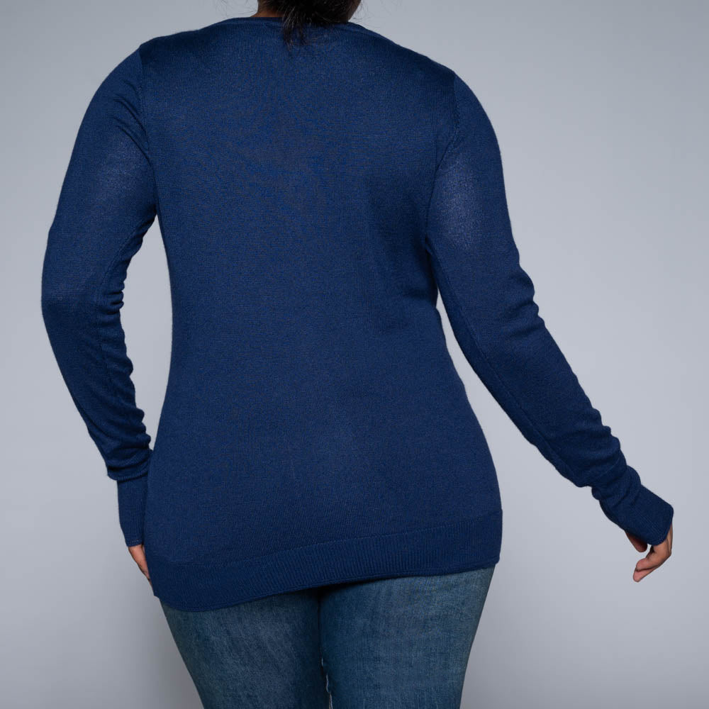 Navy Long Sleeve Cardigan