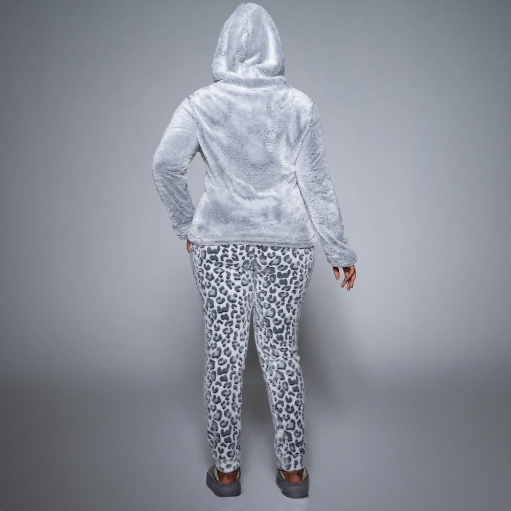 Hooded Plain And Printed Pyjamas